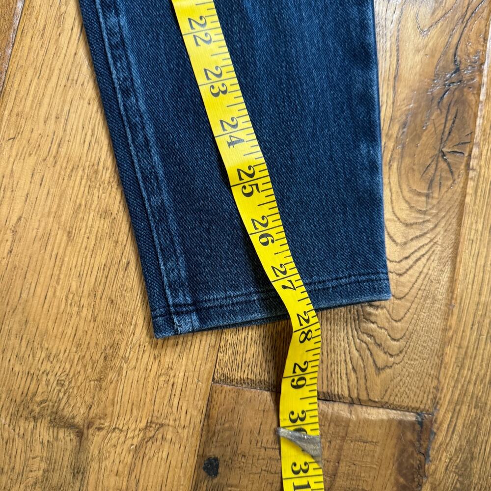 SPANX Dark Wash Pull On Slim High Rise Skinny Ankle Jegging Jeans Women's Large - Picture 5 of 7